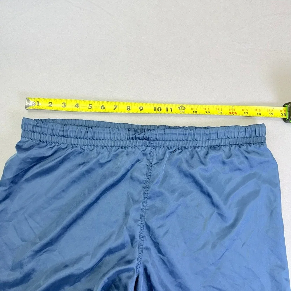 Kappa Shorts Mens Medium Blue Athletic Retro Omini Logo Elastic Waist Drawstring